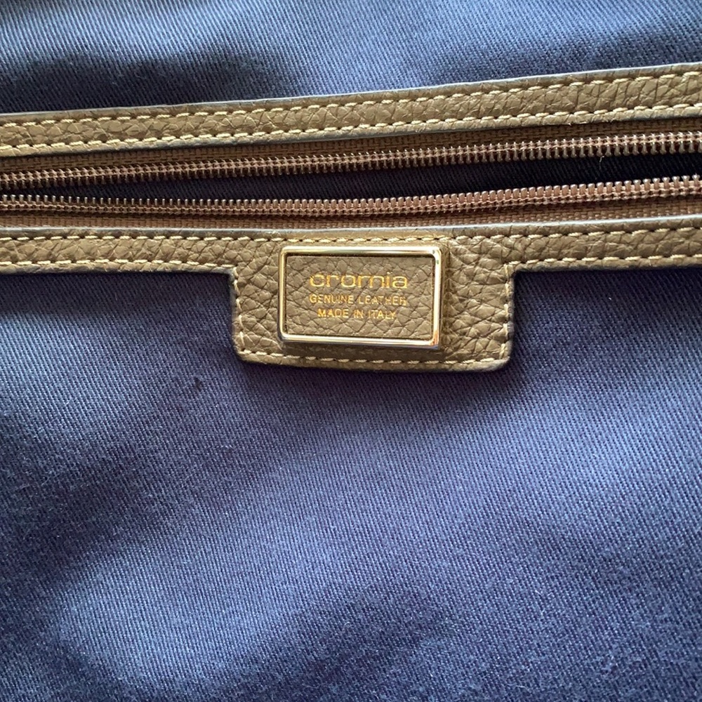 Cromia large coffee brown leather shoulder bag - NEW - Picture 5 of 12